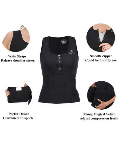 Waist Trainer Corset for Women Weight Loss Neoprene Sauna Sweat Vest Waist Cincher Body Shaper - Black-1 - CP18Q9DCUMT $46.82...