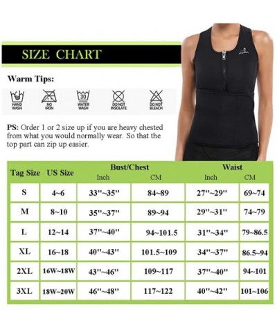 Waist Trainer Corset for Women Weight Loss Neoprene Sauna Sweat Vest Waist Cincher Body Shaper - Black-1 - CP18Q9DCUMT $46.82...