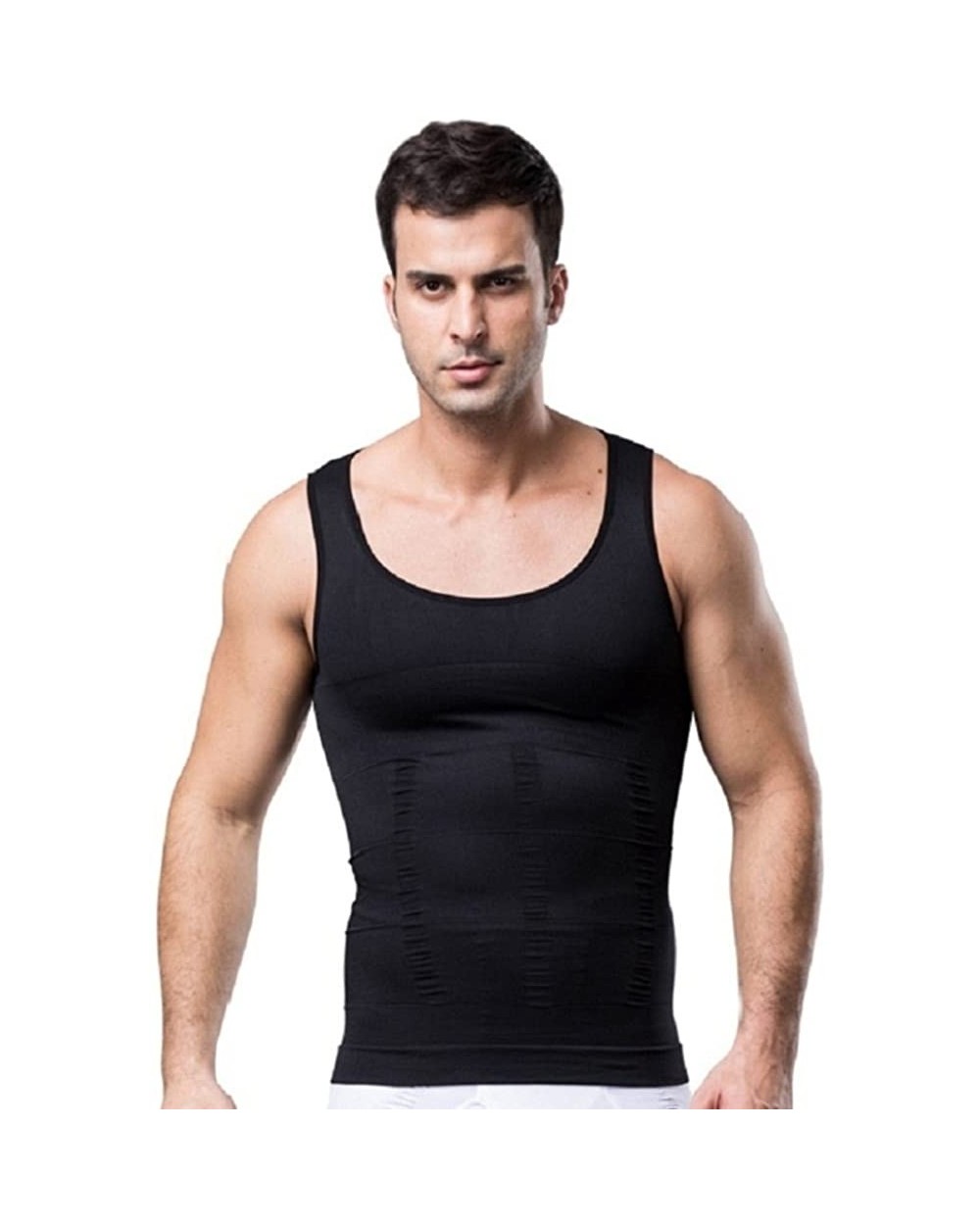 Valentina Mens Tummy Stomach Control Vest Waist Hook & Eye Closure Trimmers Corset Compression Slimming Abdomen Tank Tops - B...