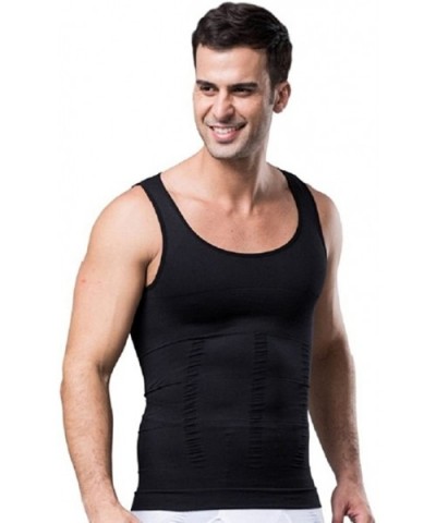 Valentina Mens Tummy Stomach Control Vest Waist Hook & Eye Closure Trimmers Corset Compression Slimming Abdomen Tank Tops - B...