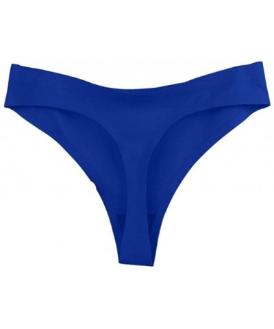 Woman Underwear Panties Plus Size Ladies Briefs G-String Thongs Lingerie Ice Silk Underwear - Blue - CN19603HD77 $12.08 Acces...