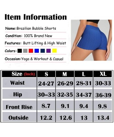 Women Workout Gym Shorts Ruched Booty Yoga Pants High Waist Butt Lifting Sports Leggings - 2 Blue Texture - CL18ZRL7XHT $23.6...