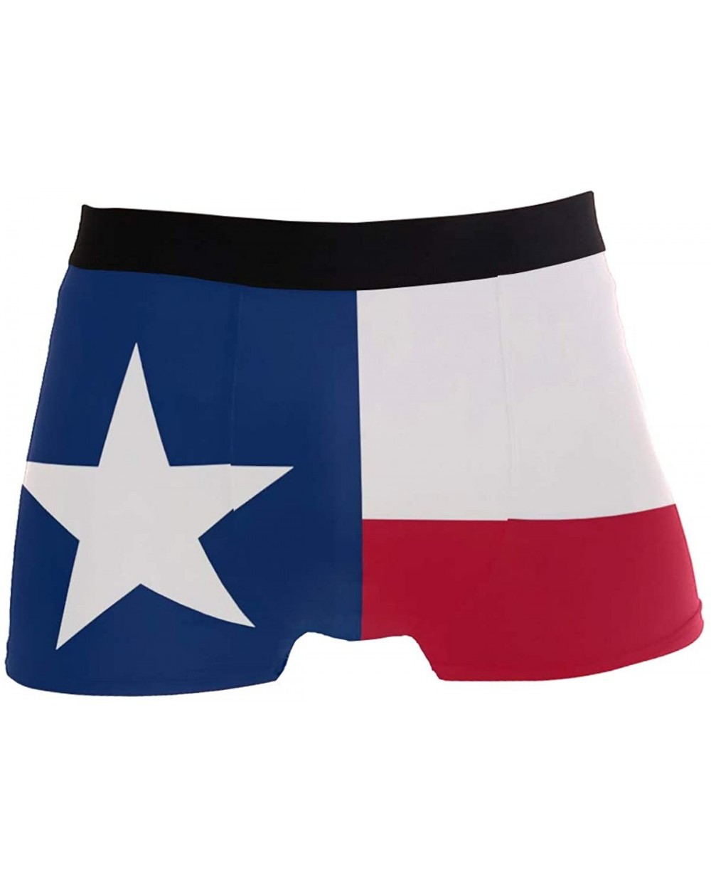 Texas Bass Fish With American Flag Mens Boxer Briefs Underwear Breathable Stretch Boxer Trunk with Pouch - Flag of Texas - C4...