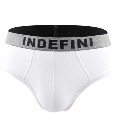 Mens Underwear Cotton Stretch Hip Briefs with Comfort Waistband Size (Pack of 1/5) - 1 Pack of White - CU18I4Q9DAT $14.88 Briefs