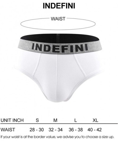 Mens Underwear Cotton Stretch Hip Briefs with Comfort Waistband Size (Pack of 1/5) - 1 Pack of White - CU18I4Q9DAT $14.88 Briefs