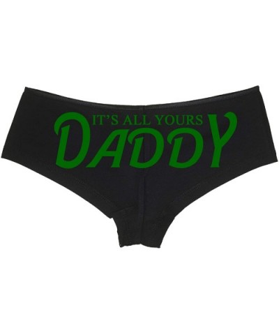 It's All Yours Daddy Boyshort Panties for Daddy's Girl DDLG - Forest Green - CS18LQS7DLS $21.61 Panties