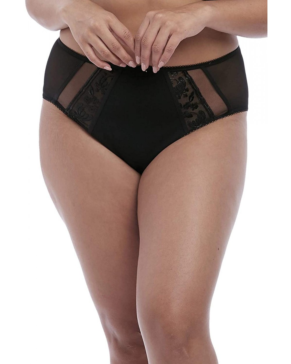 Women's Plus Size Roxanne Sexy Sheer Vinyl-Look Cheeky Brief - Black - C018NIOS7YE $29.07 Panties