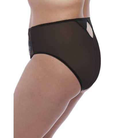 Women's Plus Size Roxanne Sexy Sheer Vinyl-Look Cheeky Brief - Black - C018NIOS7YE $29.07 Panties