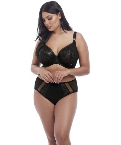 Women's Plus Size Roxanne Sexy Sheer Vinyl-Look Cheeky Brief - Black - C018NIOS7YE $29.07 Panties