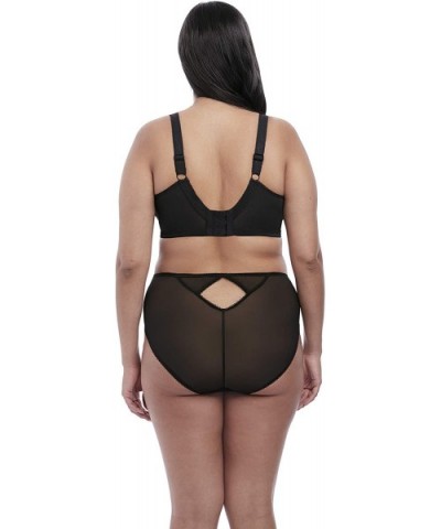 Women's Plus Size Roxanne Sexy Sheer Vinyl-Look Cheeky Brief - Black - C018NIOS7YE $29.07 Panties