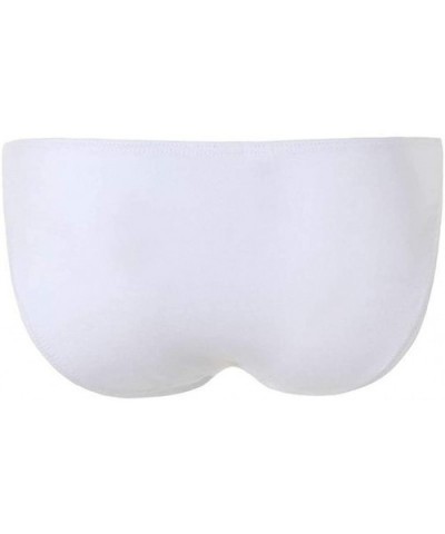 Mens Underwear Thong Briefs Sexy Fashionable Pure Lace Sexy Underwear - White - CI18SLGS4A5 $16.70 Briefs