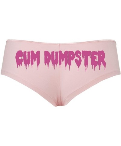 Cum Dumpster Cumdump Pink Boyshort Underwear DDLG cumslut Slut - Raspberry - CI18SST3C62 $20.85 Panties