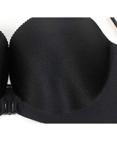 Women's Detail Strap Comfort Lace Up Plush Soft Push-up Strap Bra - 4 - C618AE6Y3LA $37.23 Bras