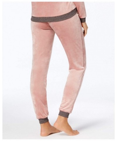 Women's Velvet Pajama Pants Rosy Blush XXXL - CO18KOGZS66 $29.34 Bottoms