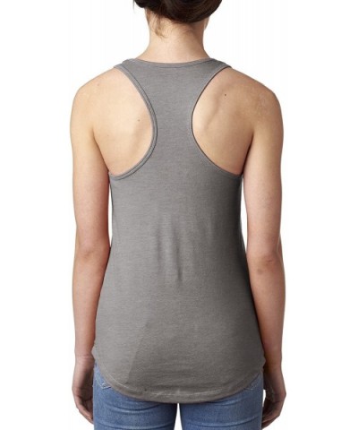 Goat 23 Womens Racerback Tank Top - Heather Grey - CC18DZ2MIW2 $19.60 Camisoles & Tanks