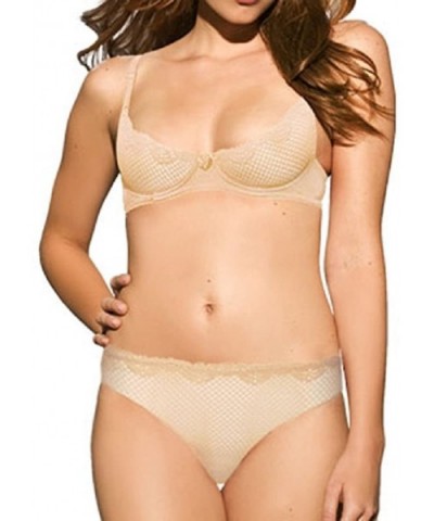 Duet Lace Underwire Demi Bra - 16449 - Beige - CB11J9YSS9P $58.98 Bras