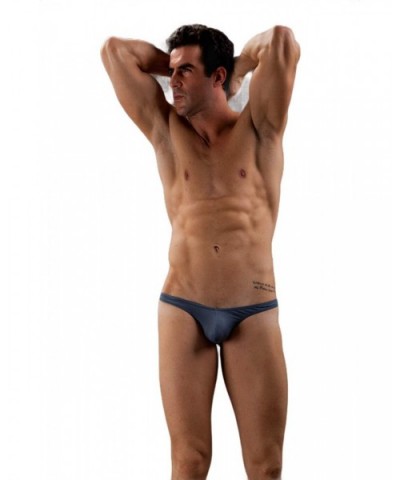 Men's Sexy Pouch G-String Underwear Sexy Low Rise Bulge Thong Underwear - Army Green - C618TA505EC $15.79 Briefs