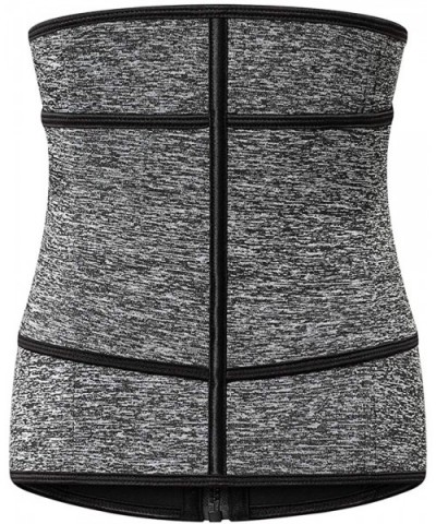 Waist Trainer Belt for Women-Women's Waist Trainer Belt Waist Trimmer Slimming Body Shaper Sports Workout Belt - Gray - CF198...