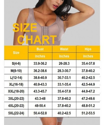 Womens Body Shaper Butt Lifter Tummy Control Shapewear High Waist Crotchless Slimming Bodysuit with Hook - Brown - CG18XU7YO8...