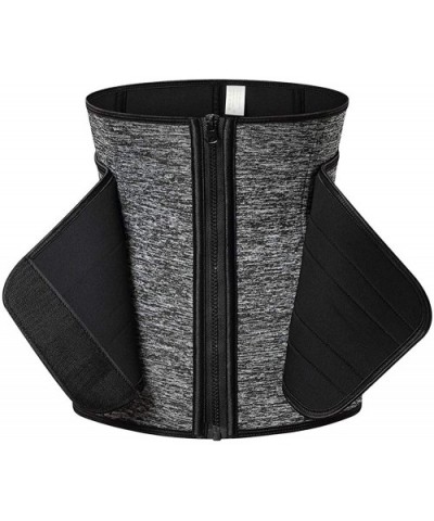 Waist Trainer Belt for Women-Women's Waist Trainer Belt Waist Trimmer Slimming Body Shaper Sports Workout Belt - Gray - CF198...