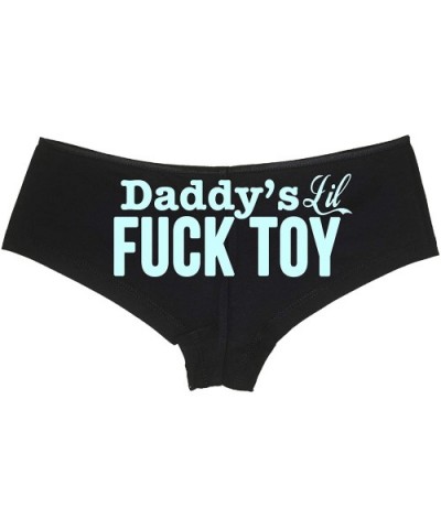 Daddys Little Lil Fuck Toy Fucktoy DDLG BDSM Owned Boyshort - Baby Blue - CB18LQTW9A9 $20.99 Panties