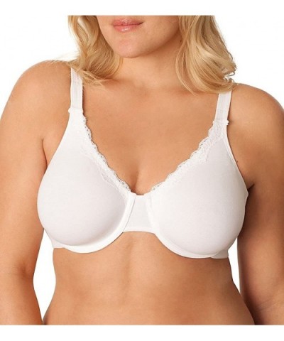 Women's Extreme Comfort Bra 9292 40DD White W/White Lace - CU12722XTFN $22.11 Bras