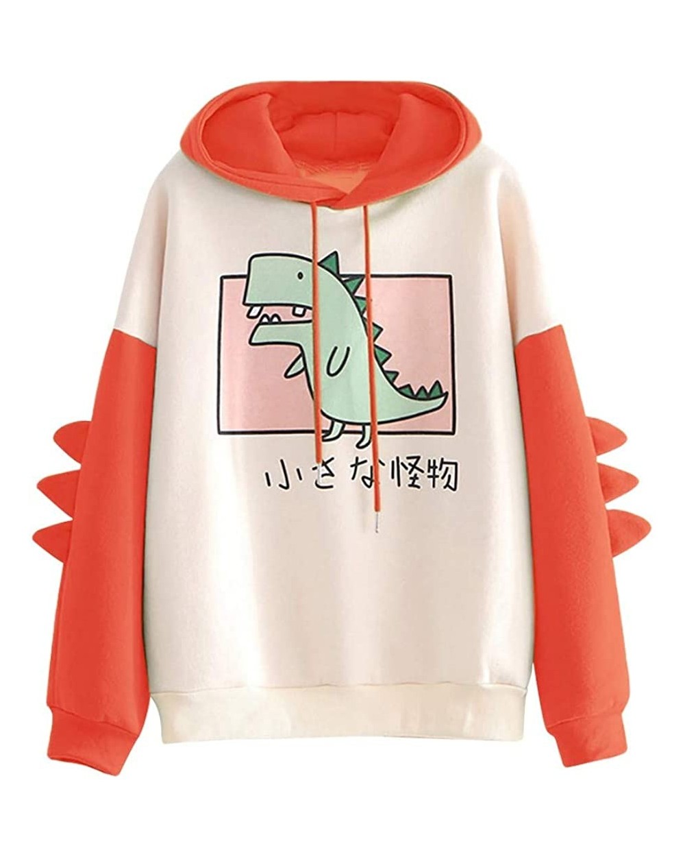 Teens Womens Animal Anime Cute Dinosaur Cosplay Cartoon Shirts Hoodie Hoody Top Sweater Jumper - Orange - C31942R7O6X $29.69 ...