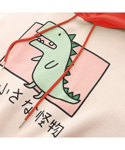 Teens Womens Animal Anime Cute Dinosaur Cosplay Cartoon Shirts Hoodie Hoody Top Sweater Jumper - Orange - C31942R7O6X $29.69 ...