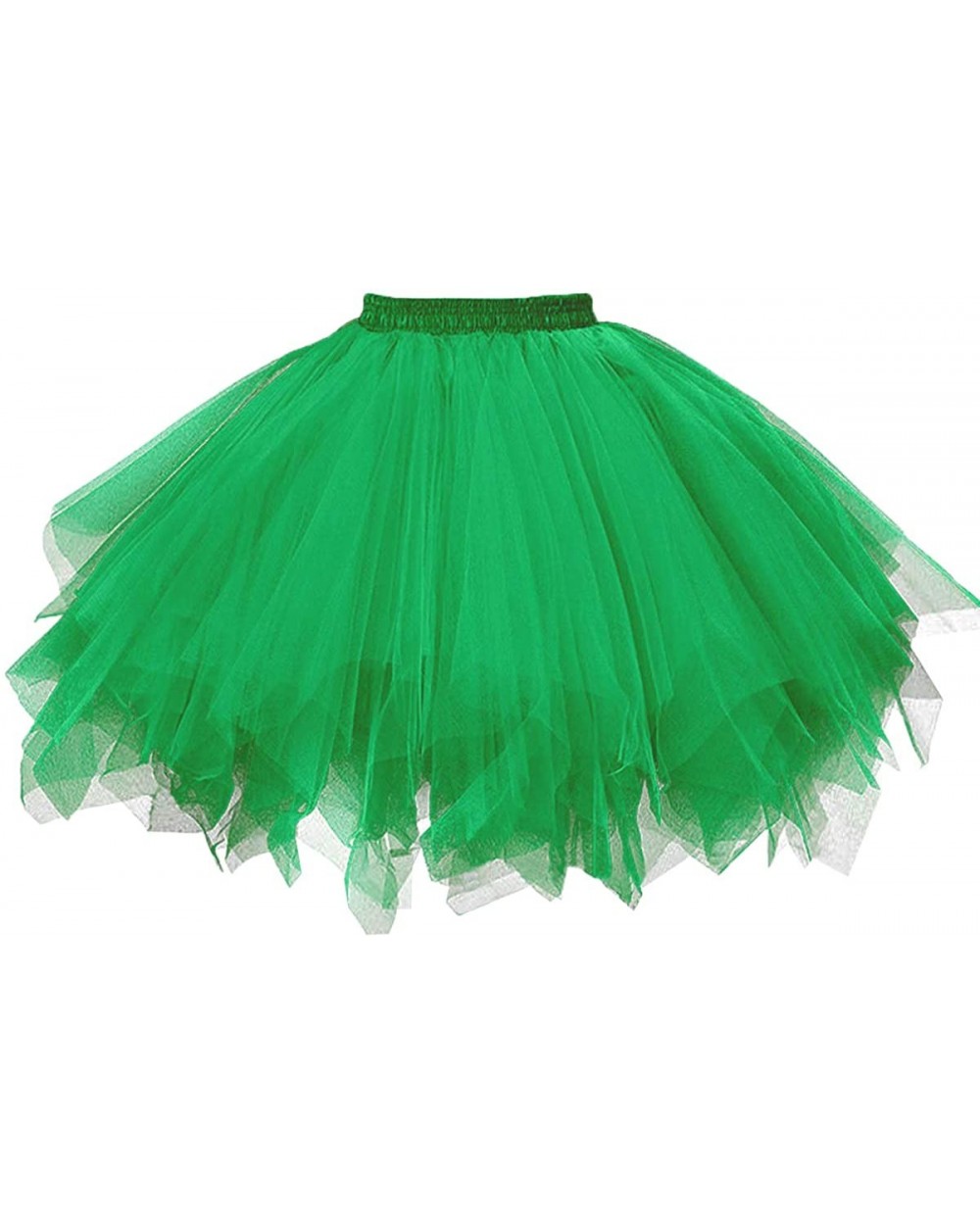 Women's 1950s Vintage Petticoats Bubble Tutu Dance Half Slip Skirt - Grass Green - C21885OMQ5N $32.71 Slips