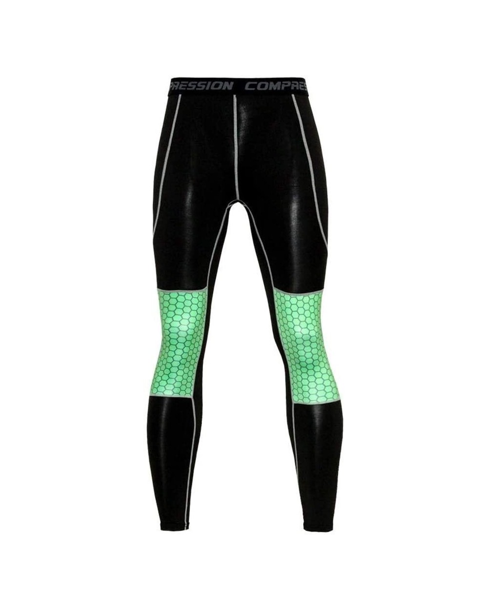 The Latest Clothing Quality in Thermal Underwear Long Johns Quick Drying Thermo Underwear Men Clothing (AZ 008 Green Pants- S...