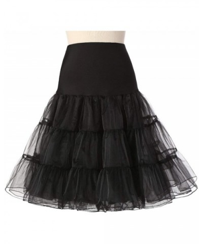 Short Petticoat for Wedding Vintage Tulle Petticoat Underskirt Tutu Skirt - Silver - CN18X3YZGZI $50.14 Slips