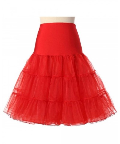 Short Petticoat for Wedding Vintage Tulle Petticoat Underskirt Tutu Skirt - Silver - CN18X3YZGZI $50.14 Slips