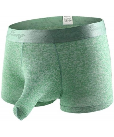 Men Intimates Men's Sexy Modal Underwear Shorts Men Boxers Underpants Soft Briefs - A02 Green - C619583USGS $13.60 Boxer Briefs