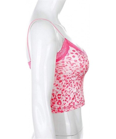 Womens Sexy Lace Camisole Tops Velvet V Neck Camis Tank Tops - B-pink - CY19D3C0487 $15.53 Camisoles & Tanks