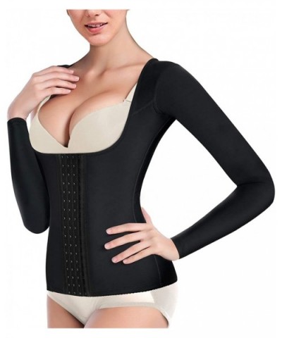 Women's Arm Shaper Posture Corrector Waist Trainer Arm Slimmer Compression Shapewear - Black - CV1989UHZ40 $42.17 Shapewear