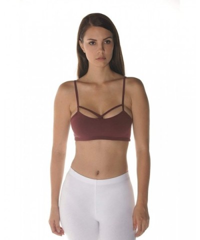 Organic Cotton Bra Fair Trade GMO-Free Made in The USA - Q15 Beet Root - CS18I0L3WLR $42.88 Bras