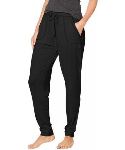 Women's Jogger Pants with Pockets Drawstring Waist Lounge Sweatpants Loose Comfy Pants Active Yoga Sports - Black - CB193QWHA...