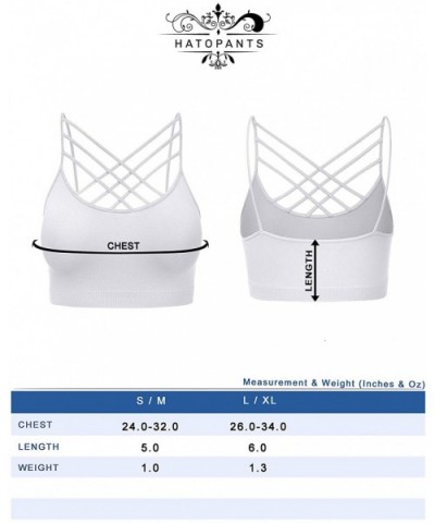 Women's Novelty Bras Seamless Triple Criss-Cross Front Bralette Sports Bra - 102-dark Burgundy - CD18804EZSE $17.88 Bras