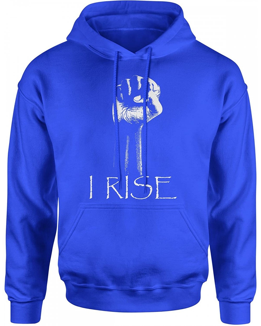 I Rise Quote African-American Pride Fist Unisex Adult Hoodie - Royal Blue - CJ189U2IONG $56.03 Camisoles & Tanks