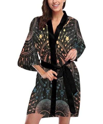 Custom Beautiful Floral Women Kimono Robes Beach Cover Up for Parties Wedding (XS-2XL) - Multi 2 - CX190AQ08U0 $77.05 Robes