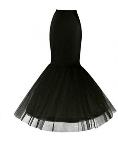 Women's 50s Vintage Petticoat-Tutu Underskirts - Black1 - CM18AHLKWN5 $18.71 Slips