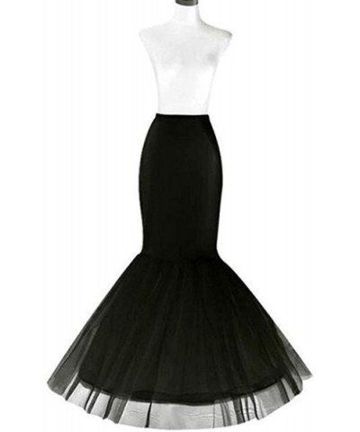 Women's 50s Vintage Petticoat-Tutu Underskirts - Black1 - CM18AHLKWN5 $18.71 Slips