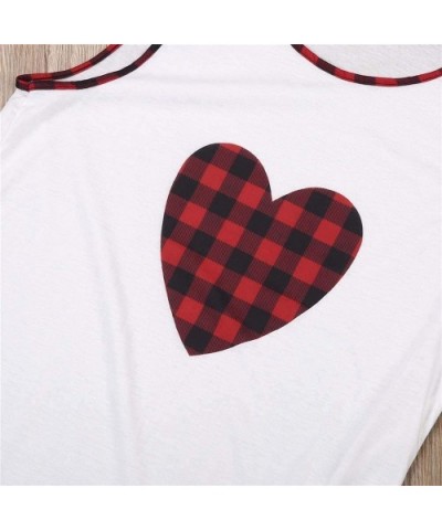 Family Matching 2 PCS Cotton Plaid Pajamas Sets for Family- Couples-Vacation Sleepwear - Kid - CZ18R8S025N $31.35 Sets