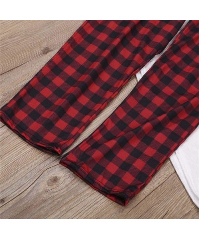 Family Matching 2 PCS Cotton Plaid Pajamas Sets for Family- Couples-Vacation Sleepwear - Kid - CZ18R8S025N $31.35 Sets