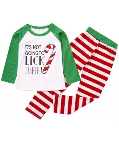 Tronet Family Christmas Pajamas Set - Snowman Lt'S Not Print Crutches Top T-Shirt + Pants Home Service Suit - White (Kids) - ...