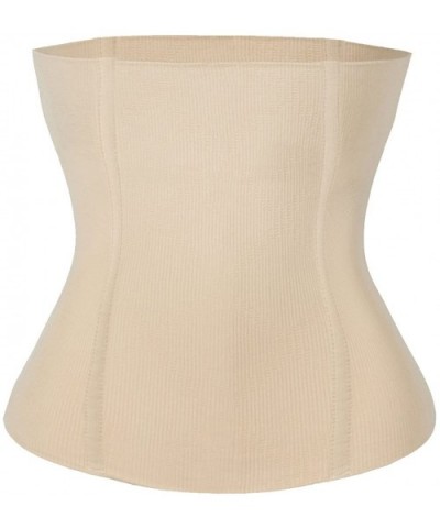 Women's Postpartum Waist Trainer Belt Body Shaper Belly Wrap Compression Band - Beige - C118W8DTQQS $15.02 Shapewear