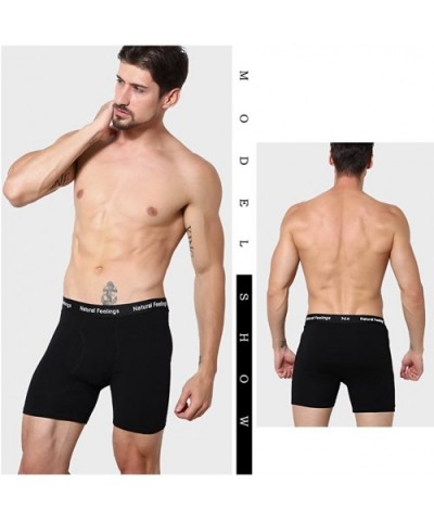 Men's Underwear Boxer Briefs Cotton Boxer Briefs Underwear S M L XL XXL - A 3 Pairs Mens Boxer Briefs - C3187STOR7H $14.02 Bo...