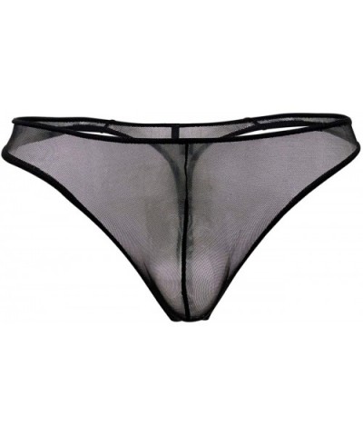 1320-BLK Sexy Sheer Thong Black - CR18S9UT02S $18.58 G-Strings & Thongs