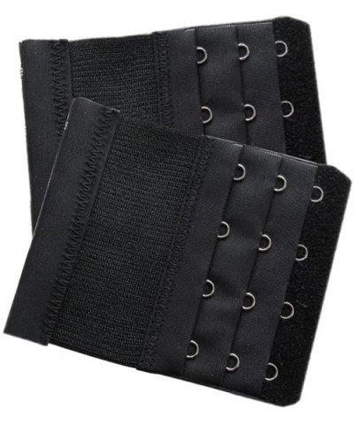 Women's Bra Strap Extenders 3x4 Hook-2 Pack - Black - C012GKRBN63 $14.37 Accessories