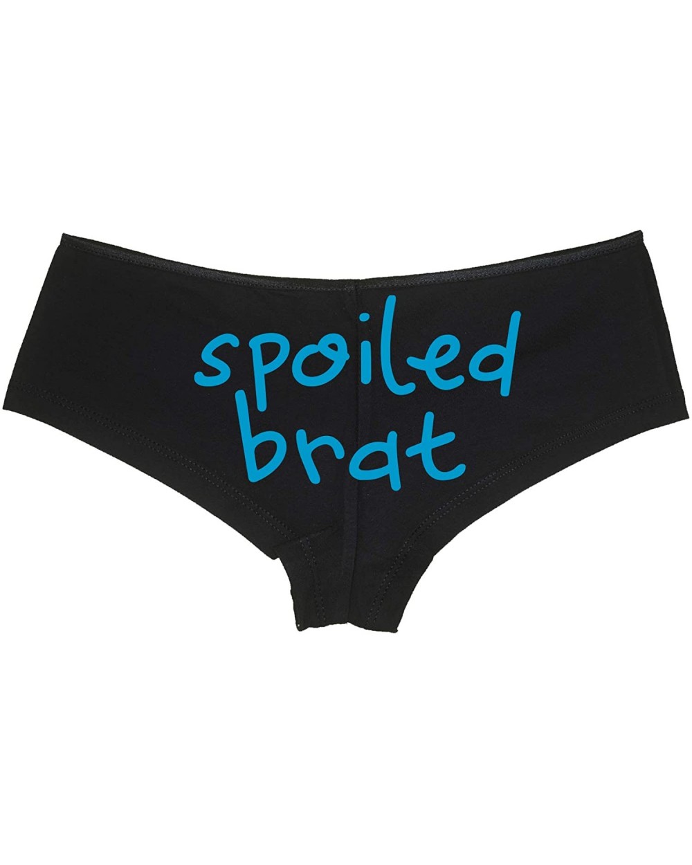 Spoiled Brat DDLG Sexy Black Boyshort Panties for Little Sub - Sky Blue - C618NUW5OG8 $21.91 Panties